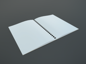 brochure a4 Modelo 3D