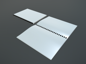 brochure a4 Modelo 3D