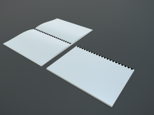 brochure a4 Modelo 3D