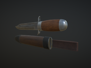 hunting knife 3D 모델