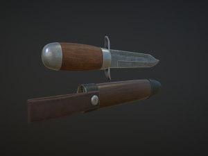 hunting knife 3D 모델