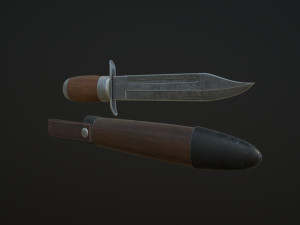 hunting knife 3D 모델