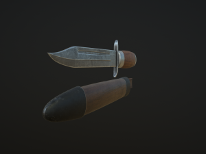 hunting knife 3D 모델