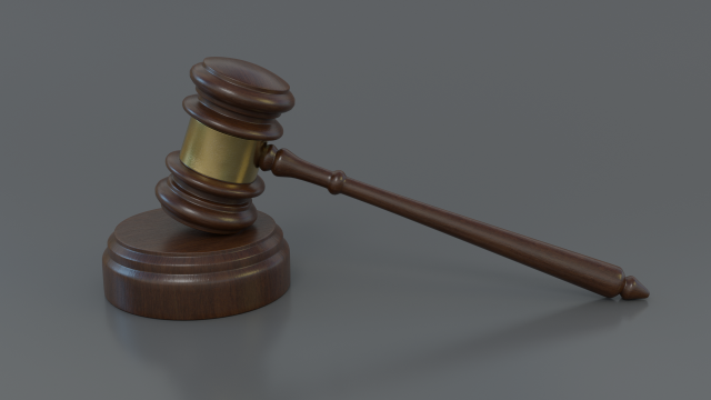 gavel Model 3D .c4d .max .obj .3ds .fbx .stl .blend 