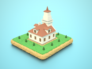 city hall Modèle 3D