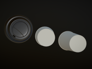 plastic paper coffee Modèle 3D