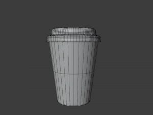 plastic paper coffee Modèle 3D