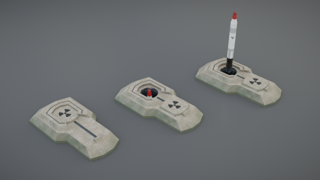 missile silo Modelo 3D .c4d .max .obj .3ds .fbx .stl .blend 