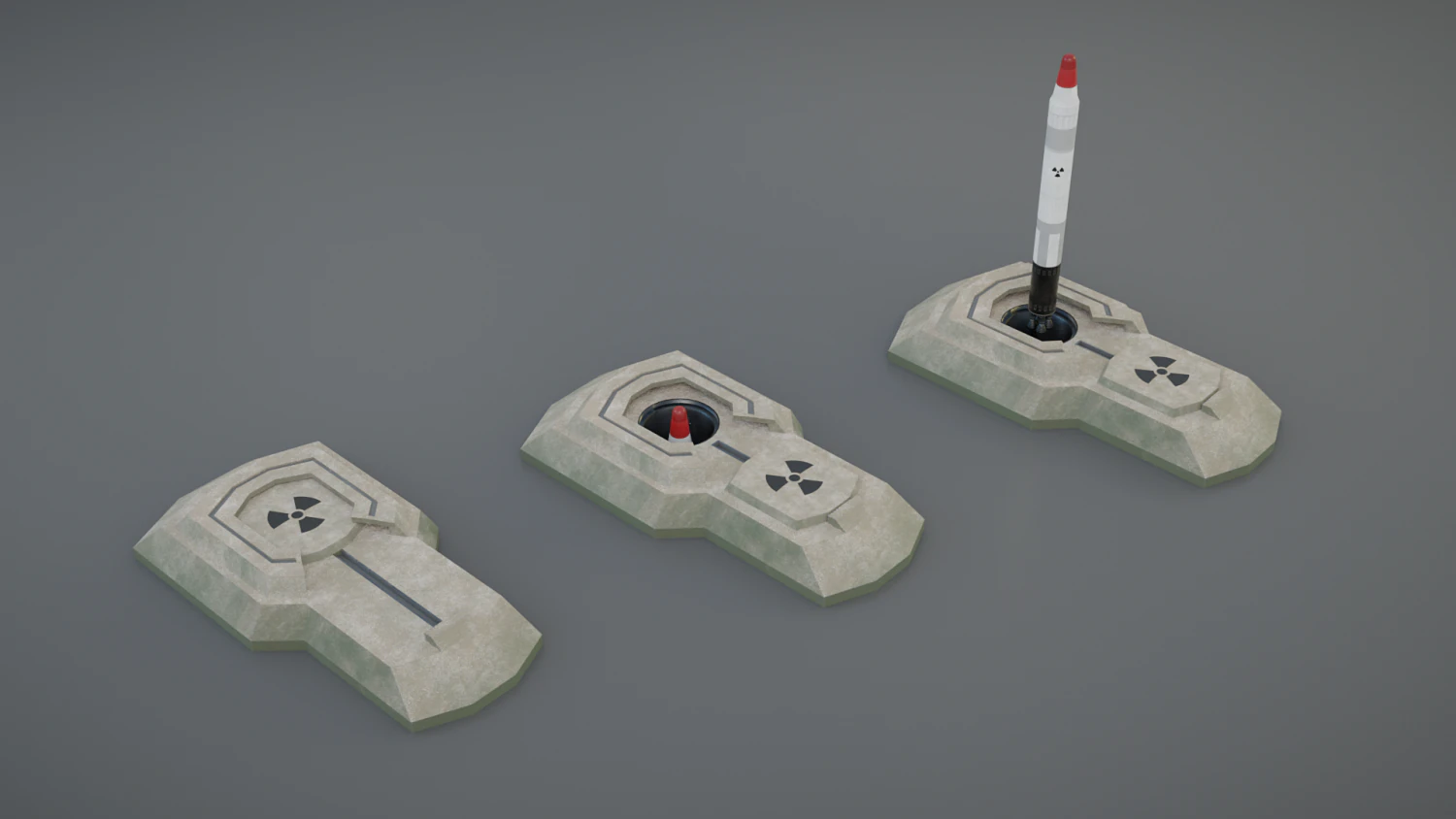 missile silo 3D Model .c4d .max .obj .3ds .fbx .stl .blend 