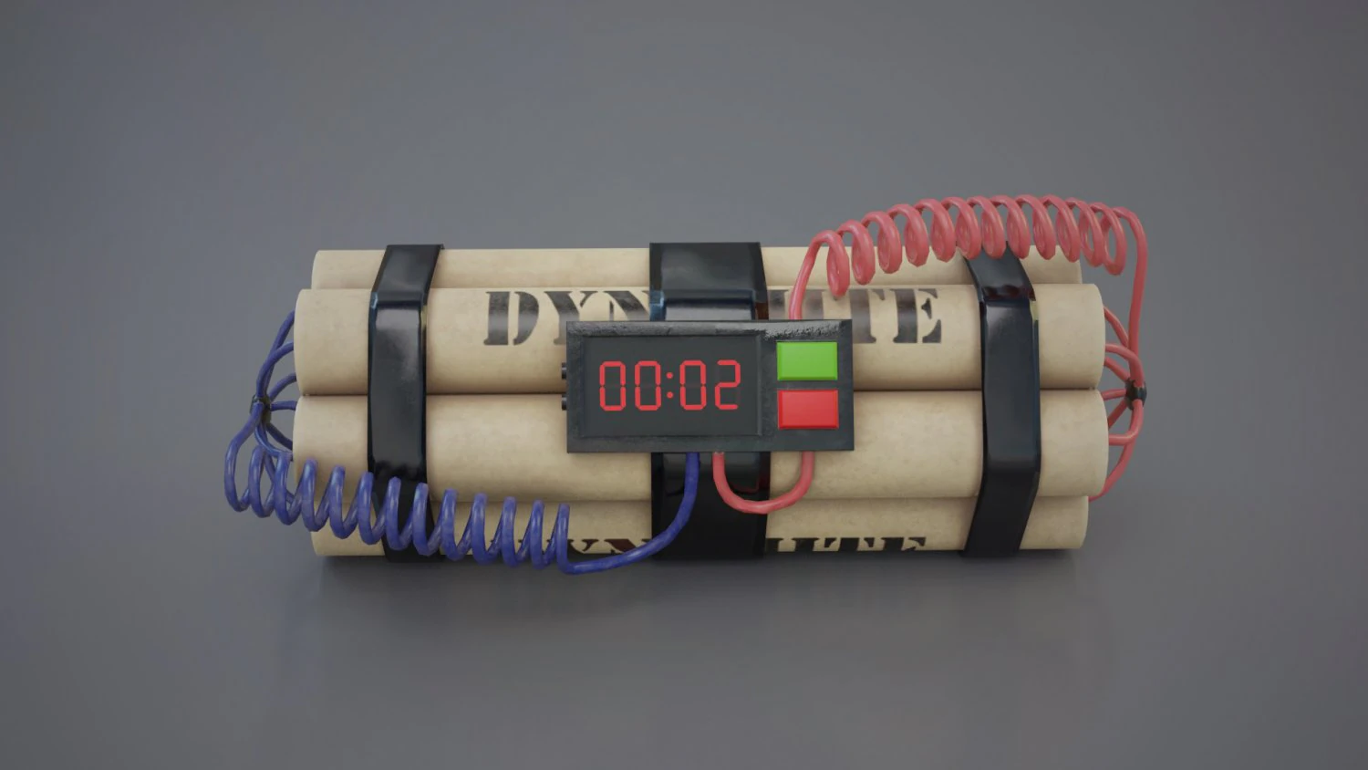 dynamite 3D Model .c4d .max .obj .3ds .fbx .stl .blend 