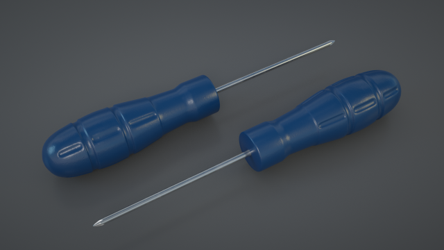 screwdriver 3D Model .c4d .max .obj .3ds .fbx .stl .blend 
