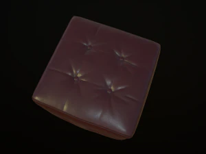 leather pouf 3D Model
