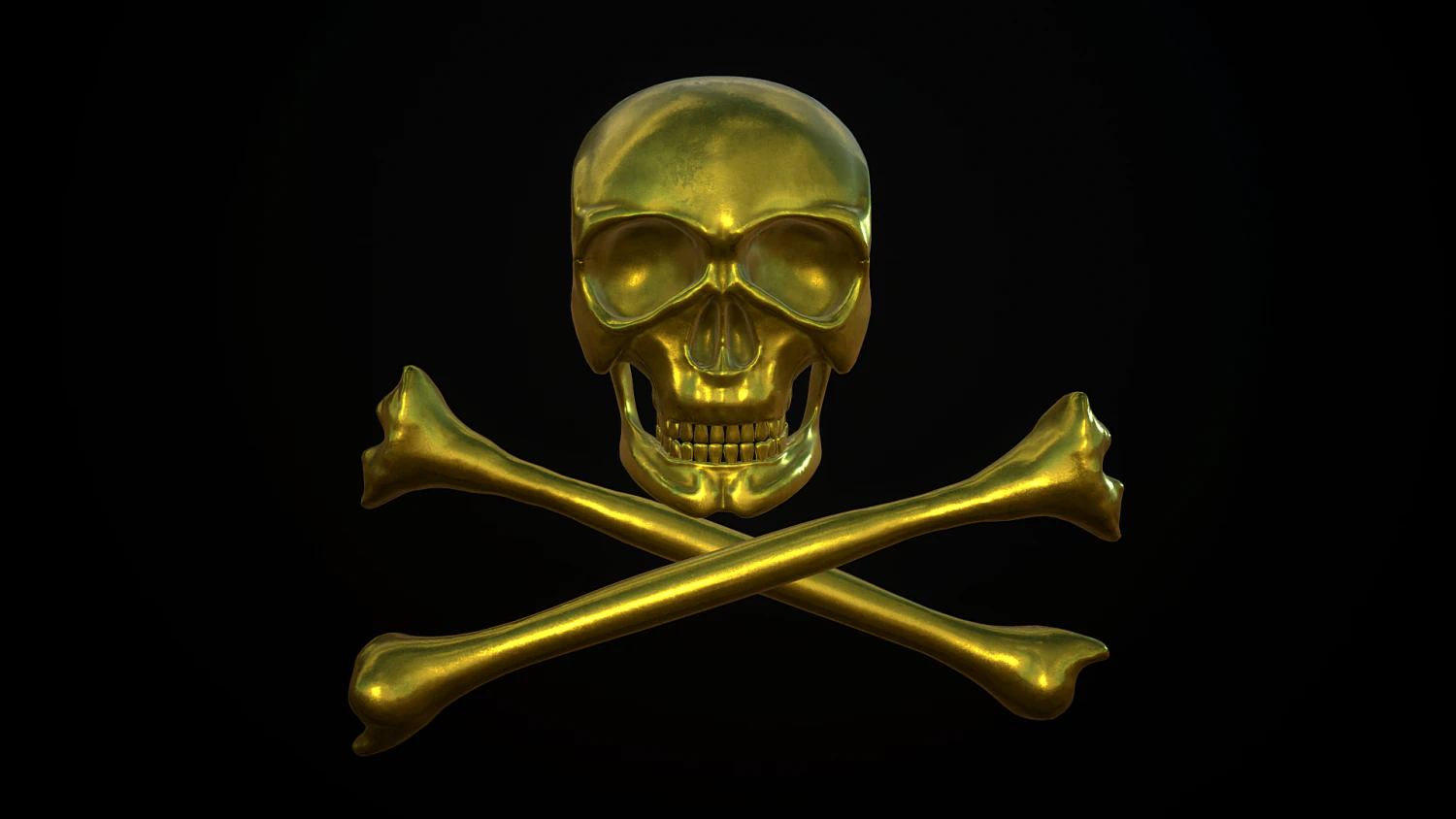 golden skull 3D Model .c4d .max .obj .3ds .fbx .stl .blend 