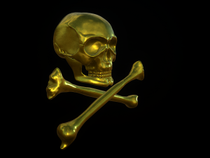 golden skull 3D Model