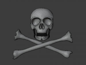 golden skull 3D Model