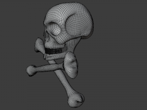golden skull 3D Model