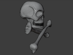 golden skull 3D Model