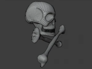 golden skull 3D Model