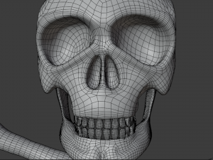 golden skull 3D Model