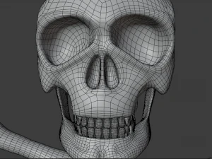 golden skull 3D Model