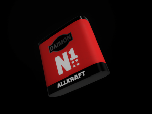 battery square 3r12 3D Model