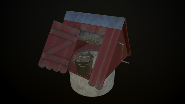 old well 3D Model .c4d .max .obj .3ds .fbx .stl .blend 