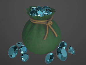 bag of diamonds 3D 模型
