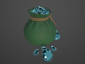 bag of diamonds 3D 模型