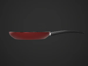 egg in a frying pan 3D Model