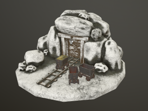 gold mine Modèle 3D