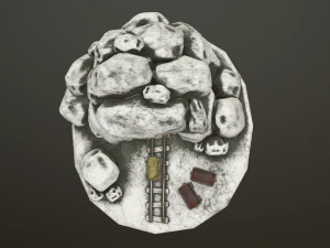 mine d'or Modèle 3D