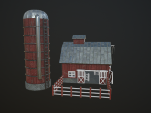 farm barn 3D Модель