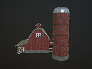 farm barn 3D Модель