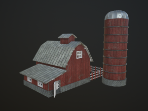 farm barn 3D Модель