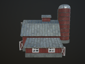 farm barn 3D Модель
