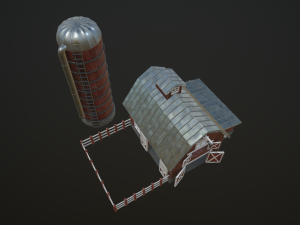 farm barn 3D Модель