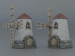 windmill 3D Model