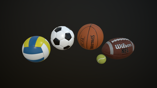 gaming balls Modelo 3D .c4d .max .obj .3ds .fbx .stl .blend 