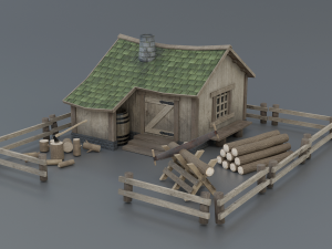 lumberjack house 3D Model