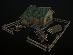 дом лесоруба 3D Модель