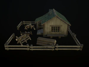дом лесоруба 3D Модель