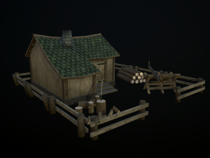 lumberjack house 3D Model