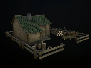 дом лесоруба 3D Модель