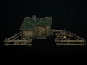 дом лесоруба 3D Модель