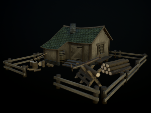 lumberjack house 3D Model
