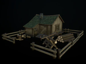 дом лесоруба 3D Модель