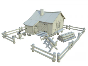 дом лесоруба 3D Модель