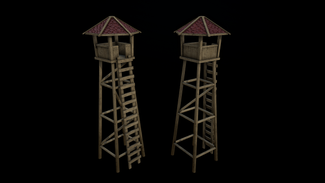 observation tower 3D Model .c4d .max .obj .3ds .fbx .stl .blend 