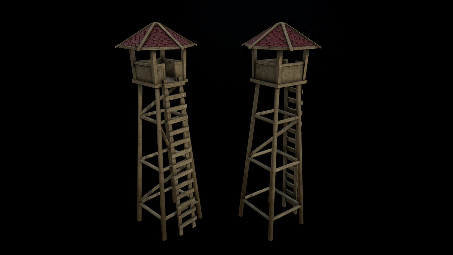 observation tower 3D Model .c4d .max .obj .3ds .fbx .stl .blend 