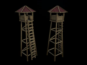 展望塔 3Dモデル